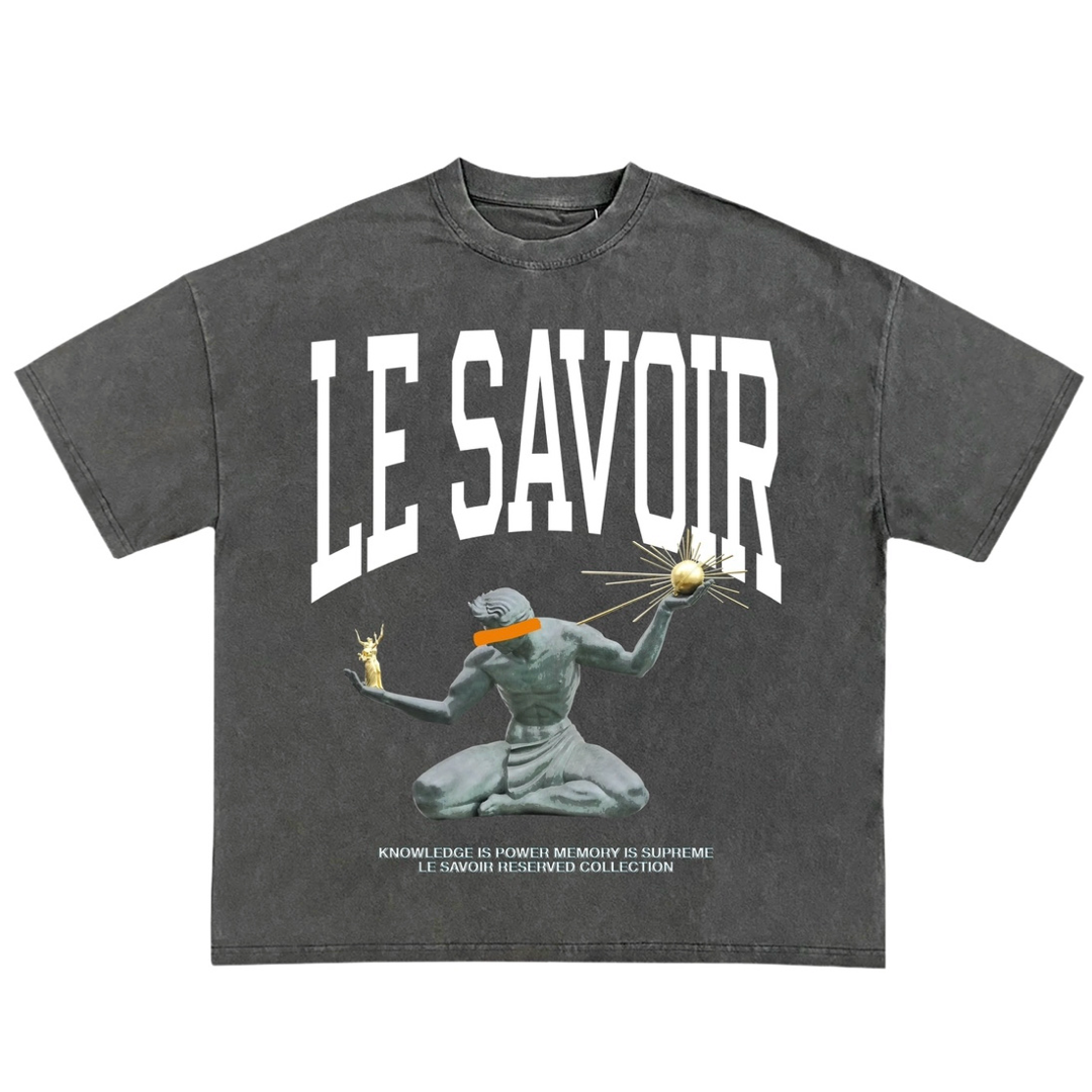 Gray 'Balancing Man' Tee