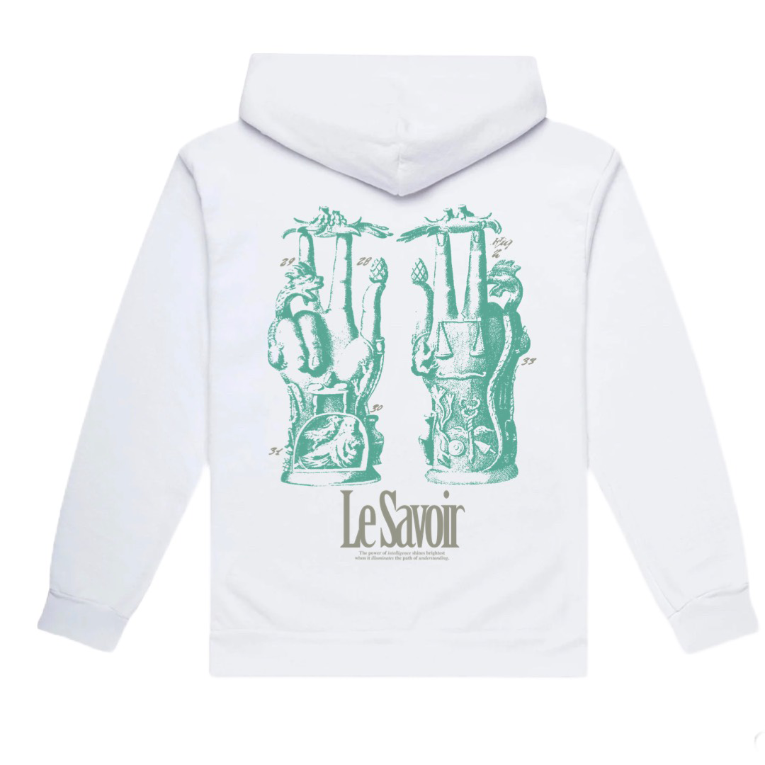 White ‘Hand of Power’ Hoodie