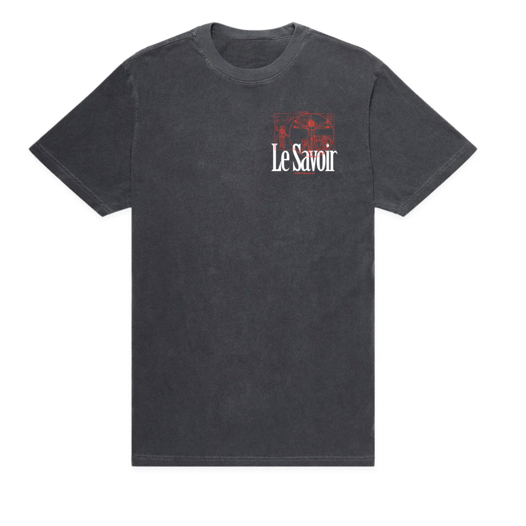 Washed Gray 'Da Vinci' Tee