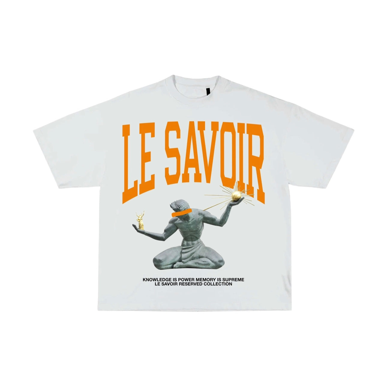 White 'Balancing Man' Tee