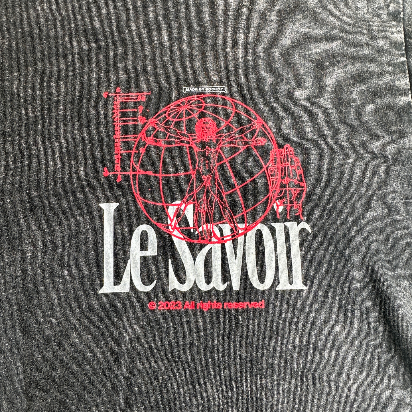 Washed Gray 'Da Vinci' Tee