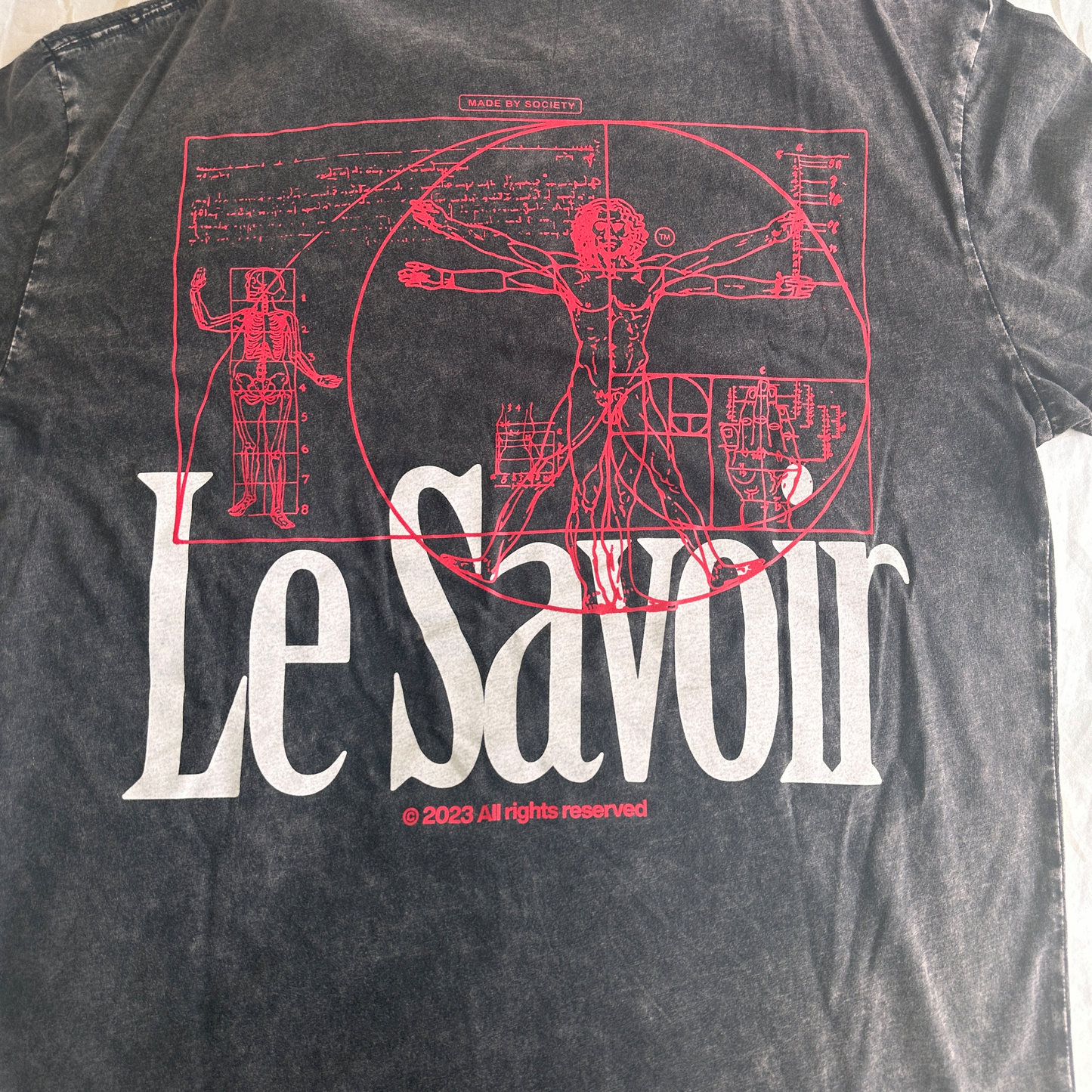 Washed Gray 'Da Vinci' Tee